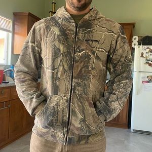 Mens Winchester brand Reversible Camo zip up Hoody